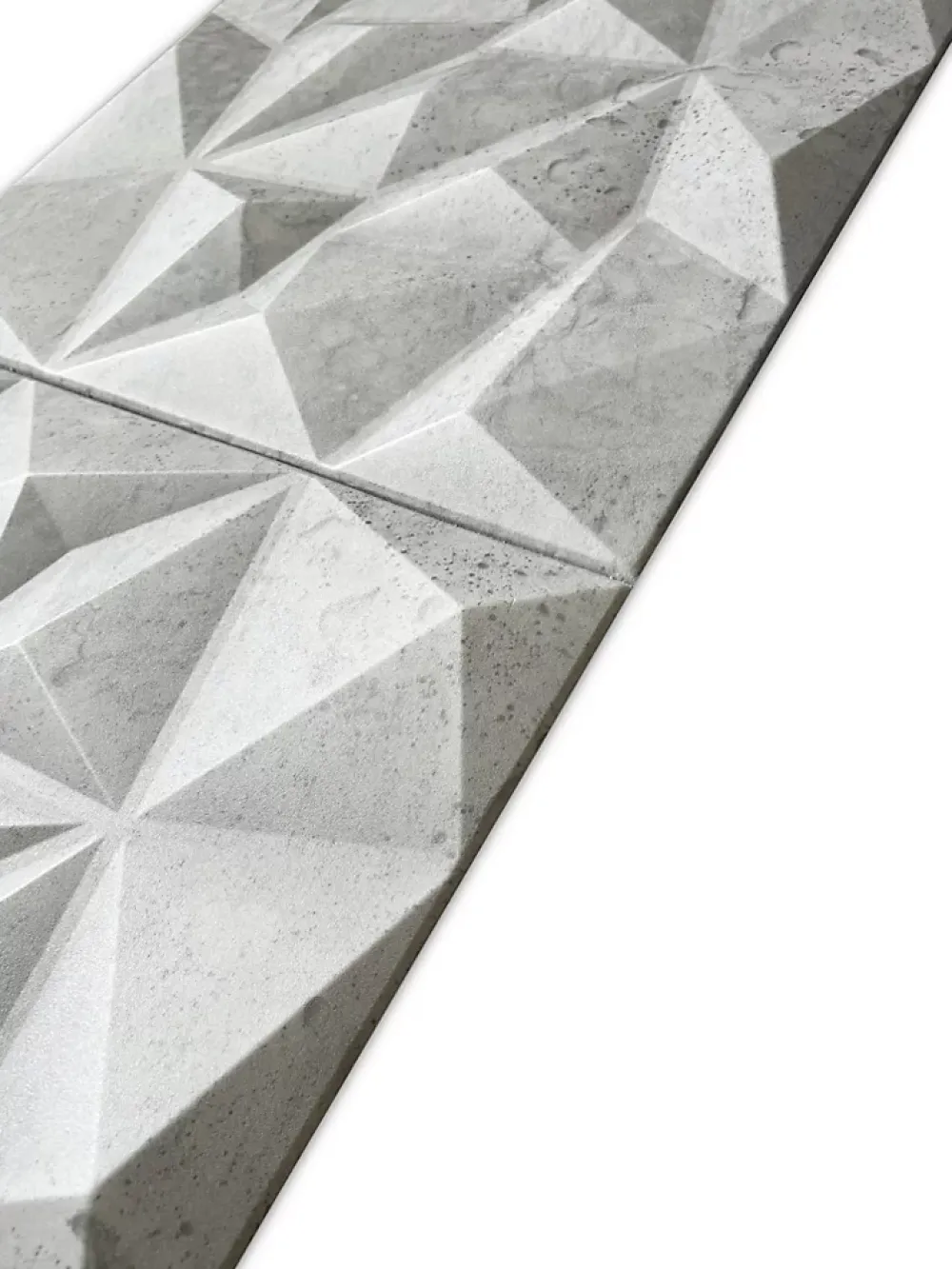 Deccart Panneaux de plafond et panneaux muraux Decoratif 3D Brylant Béton 2m² / 8pièces- Panneau Mural Décoratif