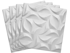 Deccart Panneau Mural Décoratif<Panneaux de plafond et panneaux muraux Decoratif 3D River Blanc 8m² / 32pièces