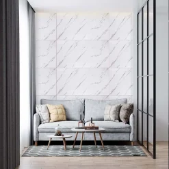 Deccart Panneaux de plafond et panneaux muraux Decoratif 7214XL Marbre 20m² / 40pièces- Panneau Mural Décoratif