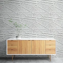 Deccart Panneaux de plafond et panneaux muraux Decoratif 3D Line Béton