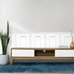 Deccart Panneau Mural Décoratif<Panneaux de plafond et panneaux muraux Decoratif Rama Blanc 20m² / 40pièces