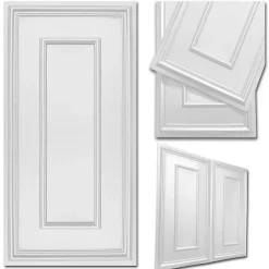 Deccart Panneau Mural Décoratif<Panneaux de plafond et panneaux muraux Decoratif Rama Blanc 20m² / 40pièces