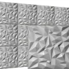 Deccart Panneaux de plafond et panneaux muraux Decoratif 3D Ametyst Gris 8m² / 32pièces- Panneau Mural Décoratif
