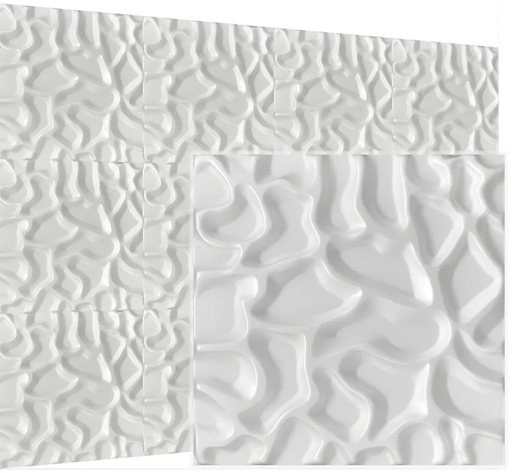 Deccart Panneau Mural Décoratif<Panneaux de plafond et panneaux muraux Decoratif 3D Lake Blanc 5m² / 20pièces