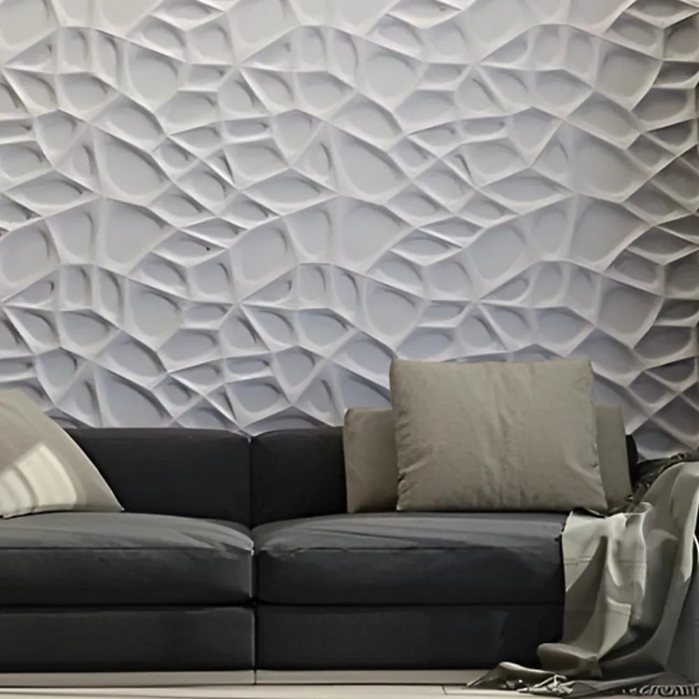 Deccart Panneau Mural Décoratif<Panneaux de plafond et panneaux muraux Decoratif 3D Lake Blanc 5m² / 20pièces