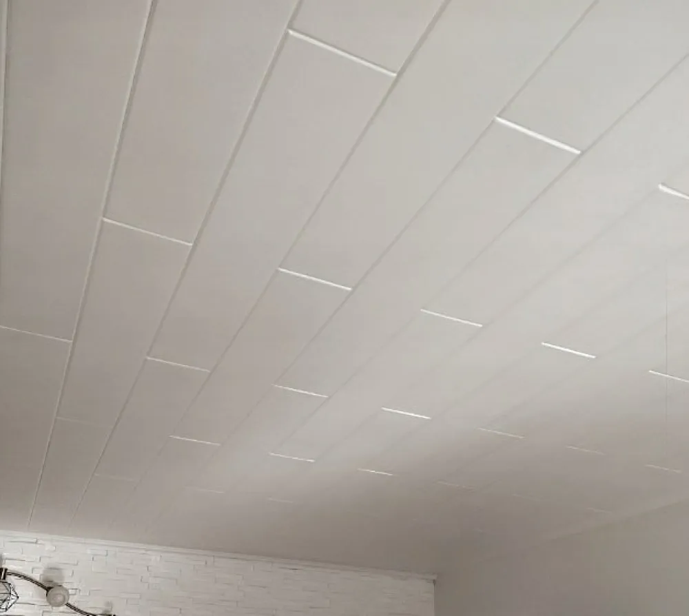 Deccart Panneaux de plafond et panneaux muraux Decoratif P08 2m² / 12pièces- Panneau Mural Décoratif