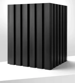 Lamelio Panneaux muraux haut de gamme OLMO - Black - Set de 19 lames + profil de finition droite et gauche- Panneau Mural Décoratif