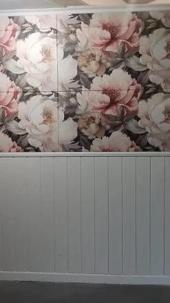 Ikhemalarka Panneau Mural Décoratif<Panneaux muraux style campagne en polystyrène rigide blanc pose facile avec colle idéal pour déco murale anglaise (LB02)