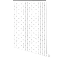 Decochic Papier Peint<Papier peint adhésif boheme flèches gris et blanc en vinyle lavable et amovible - 1 rouleau 50x300 cm -
