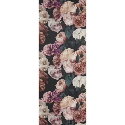 GoodHome Papier peint floral vinyle sur intissé mauve, Drosera- Papier Peint