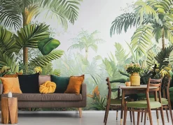 Wallarena Papier Peint Panoramique<Papier Peint Forêt Nature Jungle Panoramique Intissé 400x280 cm - Colle Inclus - Moderne Papier Peint Intissé Chambre Salon