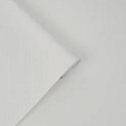 Laura Ashley Papier peint intissé à peindre imprimé géométrique en relief blanc L.1000 x l.52 cm Mr.Jones- Papier Peint