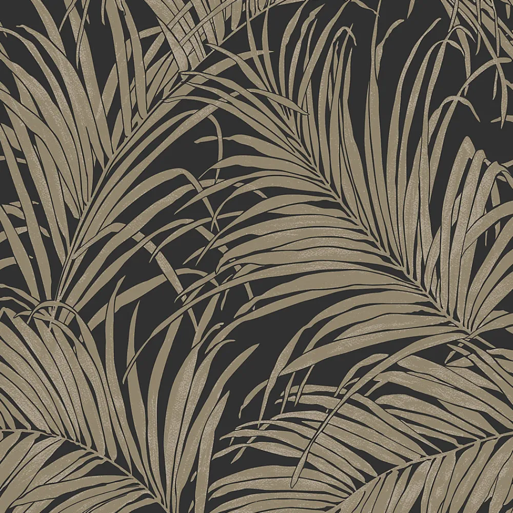 GoodHome Papier Peint<Papier peint Intissé Sardon or