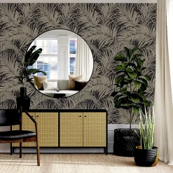 GoodHome Papier Peint<Papier peint Intissé Sardon or