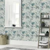 GoodHome Papier peint Intissé Prehn vert- Papier Peint
