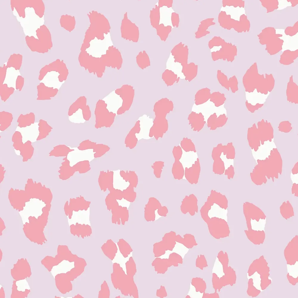 Envy Papier peint intissé imprimé léopard rose L.1000 x l.52cm- Papier Peint