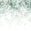 Wallarena Papier Peint Intissé Panoramique Feuilles Vert 400x280 cm - Colle Inclus - Colle Inclus - Chambre et Salon - Vert Blanc Nature- Papier Peint Panoramique