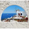 Planete Discount Papier peint intissé panoramique paysage summer in santorini 300x210 cm- Papier Peint Panoramique