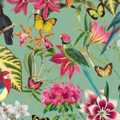 Envy Papier peint intissé Paradiso fleurs exotiques multicouleurs L.1000 x l.52cm- Papier Peint