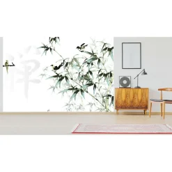 Scenolia Papier Peint Panoramique<Papier peint intissé PEINTURE CHINOISE 400 x 270 cm (LxH) - Tapisserie murale panoramique XXL, Made in France par