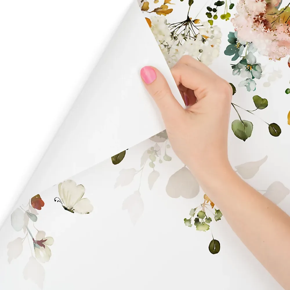 Muralo Papier Peint Intissé Photo Pour Salon FLEURS Colorées Feuilles Plantes Nature 405cm x 270cm- Papier Peint Panoramique