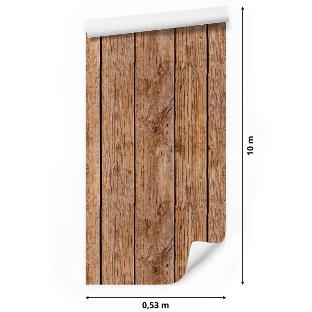 Muralo Papier Peint Panneaux En Bois Pour La Chambre- Papier Peint