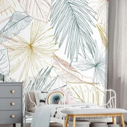 99DECO Papier peint panoramique - Lamnar - Multicolore - intissé : 150g/m² - 7 lés : 336x270cm- Papier Peint Panoramique