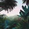Komar Papier peint panoramique Jungle Morning L.4 m x l.250 cm- Papier Peint Panoramique
