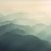 Komar Papier peint panoramique Hazy Hills L.4 m x l.250 cm- Papier Peint Panoramique