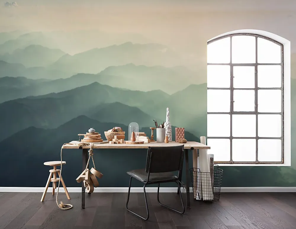 Komar Papier peint panoramique Hazy Hills L.4 m x l.250 cm- Papier Peint Panoramique