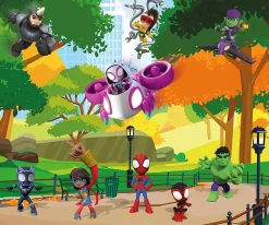Komar Papier Peint Panoramique<Papier peint panoramique sur intissée de - Marvel Spidey Scavenger Hunt - Taille: 300 x 250 cm