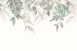 Acte Déco Papier peint panoramique Esprit nature, Crême 300 x 250cm- Papier Peint Panoramique