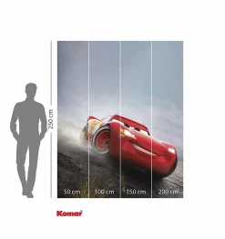Komar Papier Peint Panoramique<Papier peint panoramique sur intissée de - Disney and Pixar Cars Shine - Taille: 200 x 250 cm