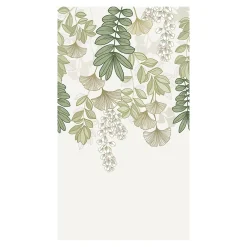 GoodHome Papier Peint Panoramique|Papier Peint<Papier peint panoramique intissé Aureolin feuillage et fleurs vert L.280 x l.159 cm