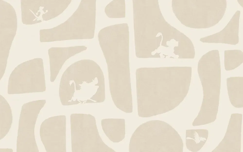 Komar Papier peint panoramique sur intissée de - Disney The Lion King Animals and Shapes - Taille: 400 x 250 cm- Papier Peint Panoramique