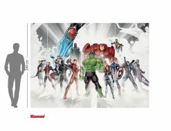 Komar Papier Peint Panoramique<Papier peint panoramique sur intissée de - Marvel Avengers Unite - Taille: 336 x 240 cm