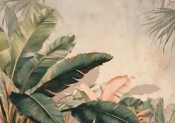 Wallarena Papier Peint Panoramique Intissé Feuilles Jungle Vert - 350x250 cm - Papier Peint Chambre et salon- Papier Peint Panoramique