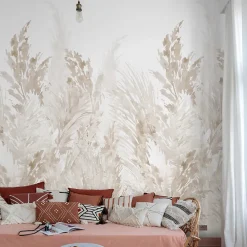 Grandeco Papier Peint Panoramique<Papier peint panoramique intissé pampas beige, 3 lés, L.280 x l.159 cm