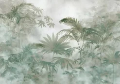 Wallarena Papier Peint Panoramique<Papier Peint Panoramique Intissé Jungle Feuilles Vert - 400x280 cm - Papier Peint Chambre et salon