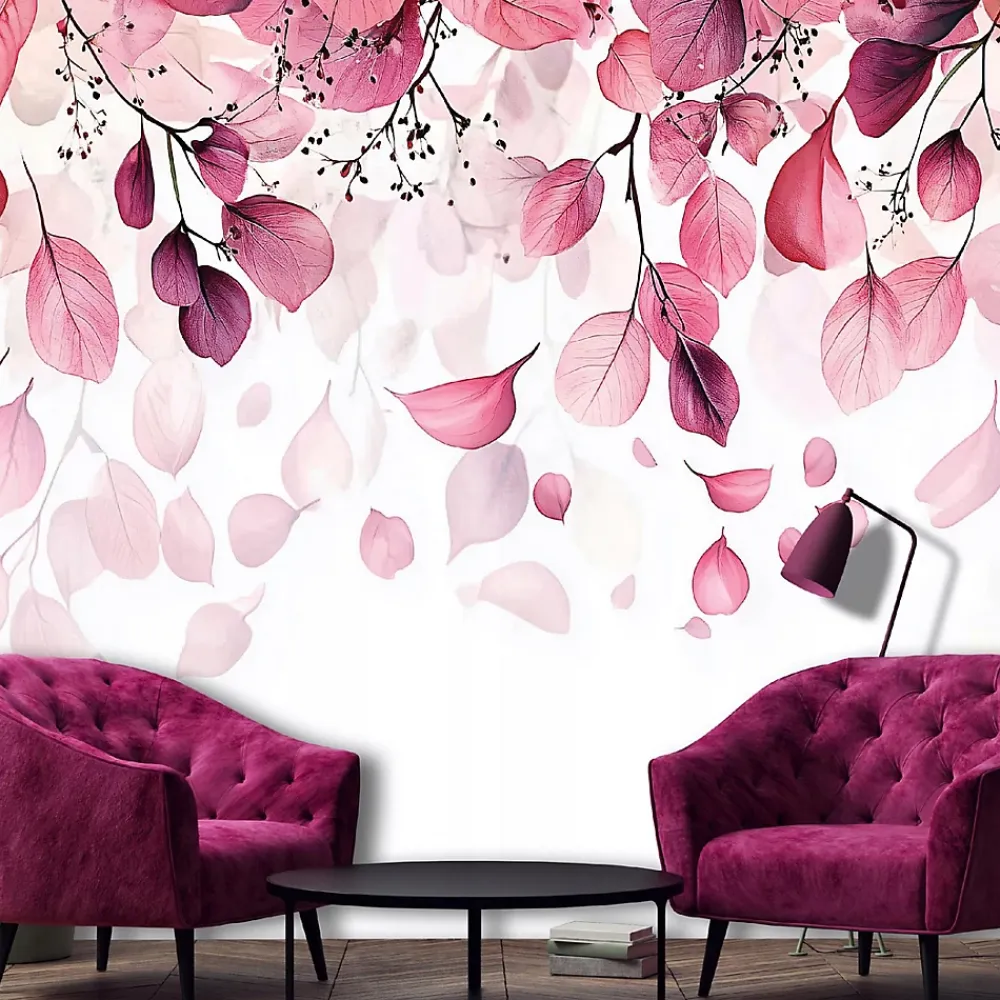 Wallarena Papier Peint Panoramique<Papier Peint Panoramique Intissé Nature Feuilles 350x250 cm - Colle Inclus - Moderne XXL Papier Peint por Chambre Salon