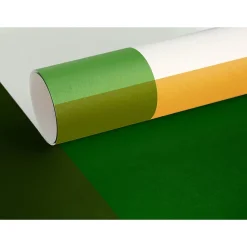 IDPanneaux Papier Peint Panoramique<Papier peint panoramique intissé géométrique superposé, vert, jaune, marron, 4 lés, L.280 x l.200cm