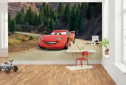 Komar Papier Peint Panoramique<Papier peint panoramique sur intissée de - Disney and Pixar Cars Every Road has a Story - Taille: 400 x 250 cm
