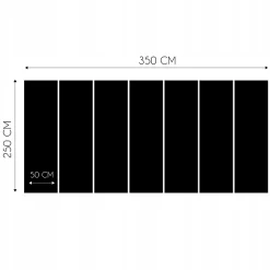 Wallarena Papier Peint Panoramique Intissé Feuilles Glamour Bleu - 350x250 cm - Papier Peint Chambre et salon- Papier Peint Panoramique