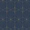 Lutece Papier Peint<Papier peint Park avenue vinyle intissé motif art déco bleu et or