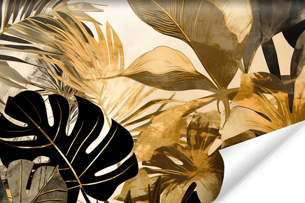 Muralo Papier Peint Photo Pour Salon PLANTES Feuilles Tropicales 405cm x 270cm- Papier Peint Panoramique