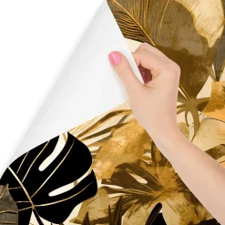 Muralo Papier Peint Photo Pour Salon PLANTES Feuilles Tropicales 405cm x 270cm- Papier Peint Panoramique