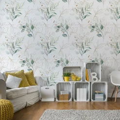 Muralo Papier Peint<Papier Peint Pour Chambre FEUILLES Aquarelle Nature