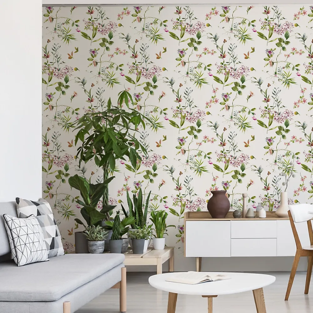 Muralo Papier Peint Pour La Chambre FLEURS De Champ Plantes- Papier Peint