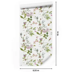 Muralo Papier Peint Pour La Chambre FLEURS De Champ Plantes- Papier Peint