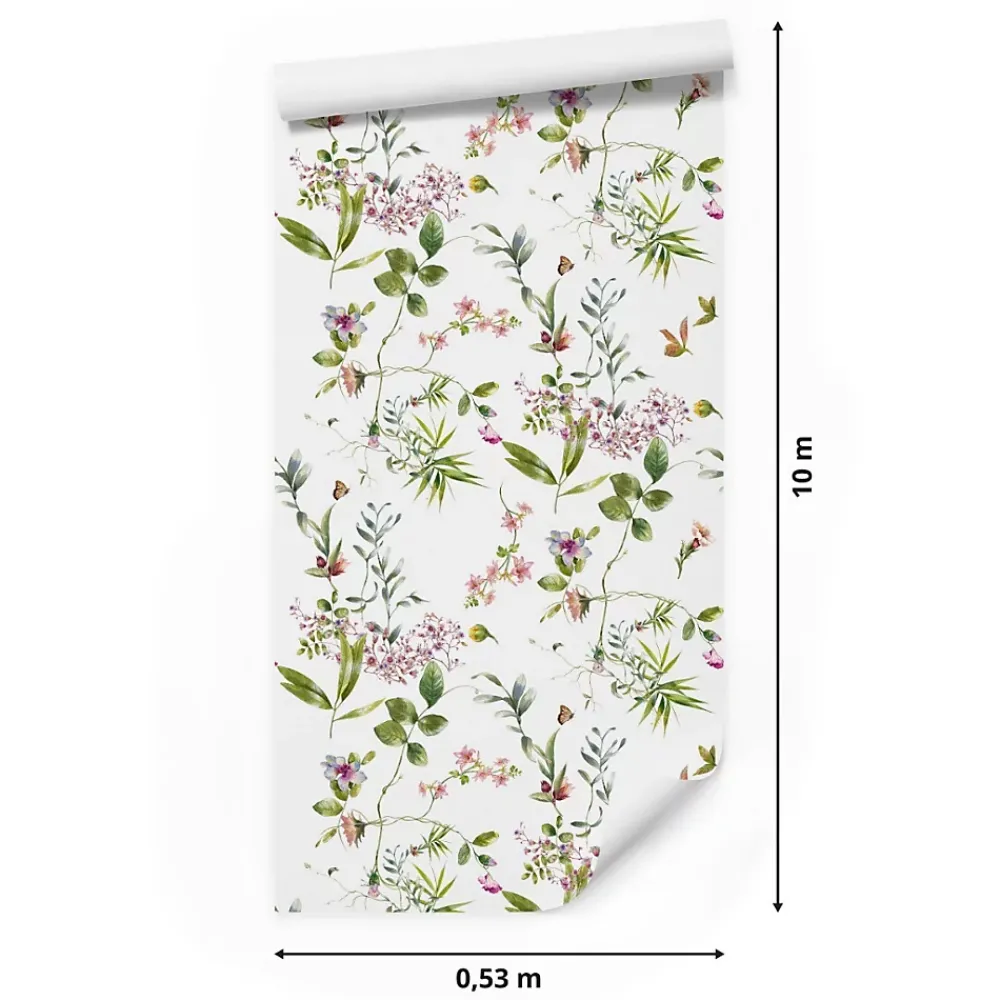 Muralo Papier Peint Pour La Chambre FLEURS De Champ Plantes- Papier Peint